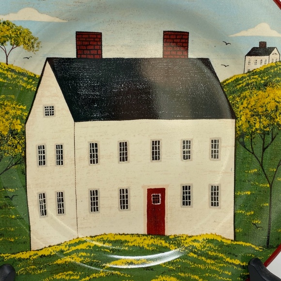 Country Life Plate Brandon House Sakura with Stand - Picture 2 of 4